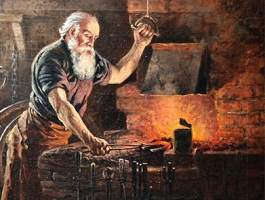 A prata purificada reflete a imagem de quem a purifica