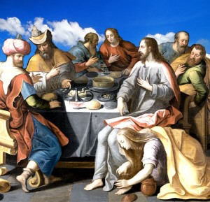 A pecadora unge os pés de Jesus