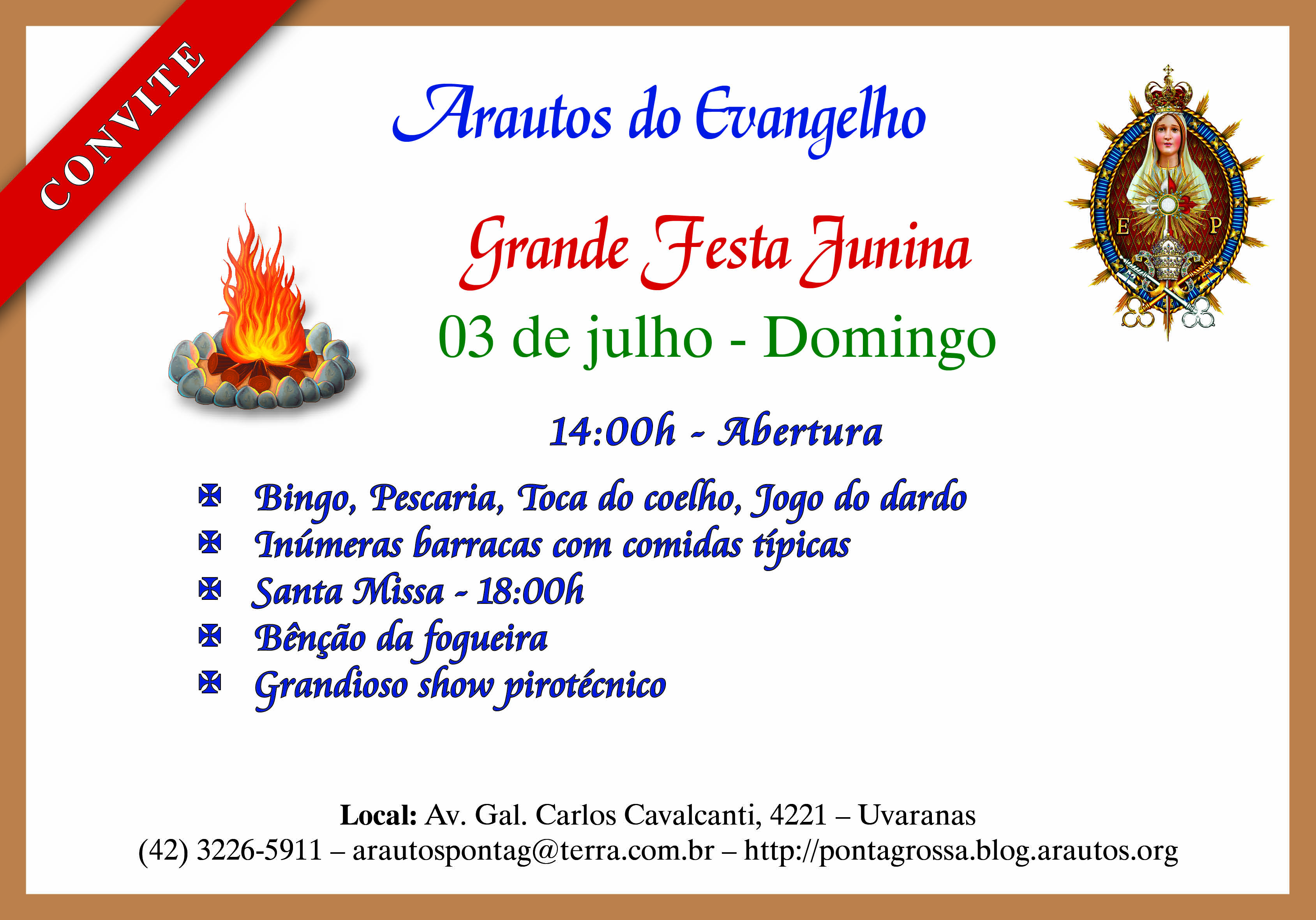 Convite Festa Julina 2
