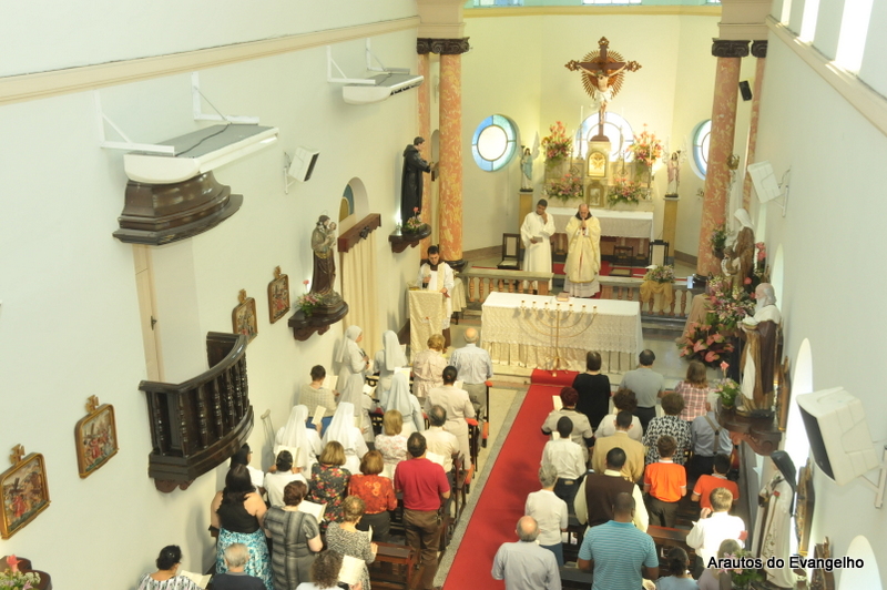 Missa na festa de Sant'Ana na capela do Real Hospital Português em Recife