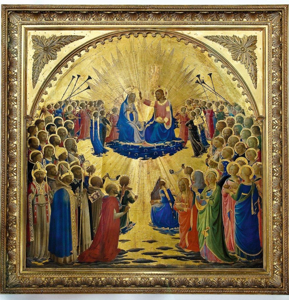 Coronation of the Virgin -Fra Angelico- Galleria degli uffuzi - firenze, Italy