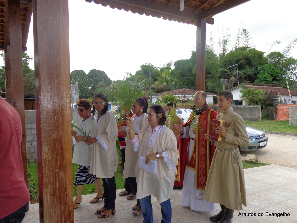Domingo de Ramos na capela Nossa Senhora das Graças em Moreno