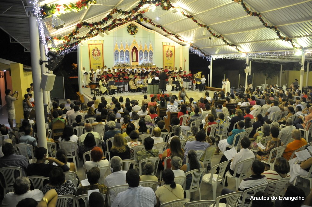 Cantata Natalina na sede dos Arautos do Evangelho em Recife