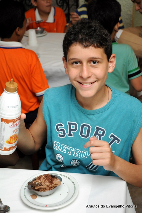 Festival de sorvetes na casa dos Arautos em Vitória