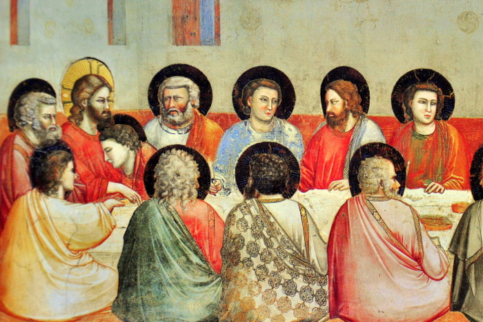 A Última Ceia, por Giotto