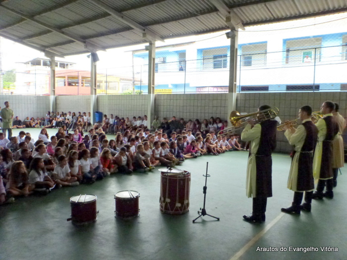 Apresentação dos Arautos do Evangelho no Colégio Atuante, Vitória